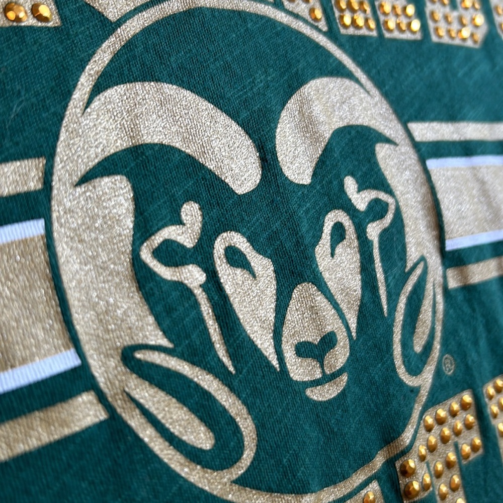 Rare Colorado State Rams PINK Victoria’s Secret Collegiate football shirt SMALL - Picture 13 of 16